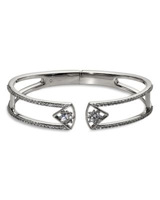 Celine Open Hinge Wide Bangle Bracelet