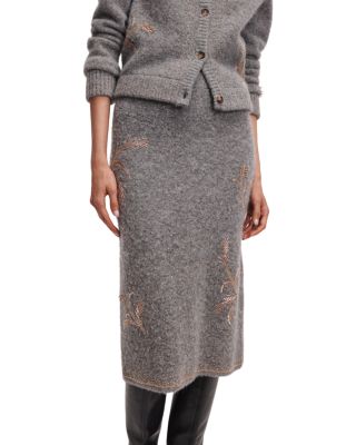 Iris Beaded Pencil Skirt