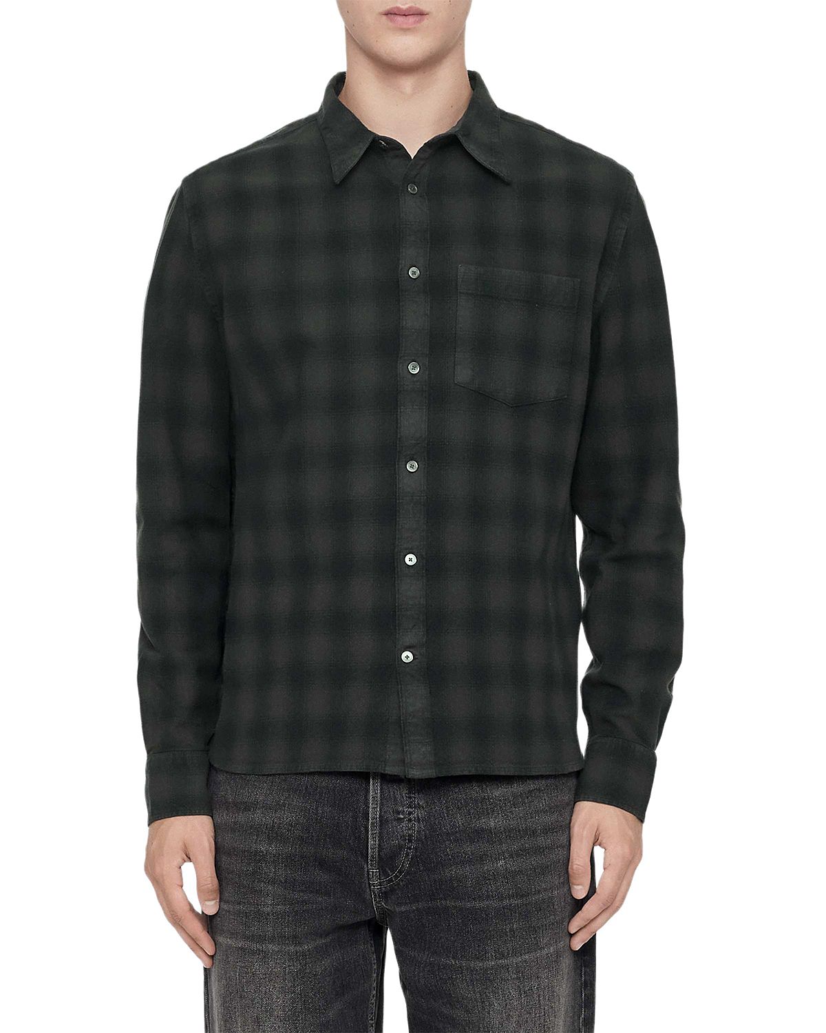 Allsaints Bower Cotton Relaxed Check Shirt