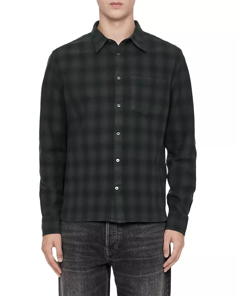 Allsaints Bower Cotton Relaxed Check Shirt