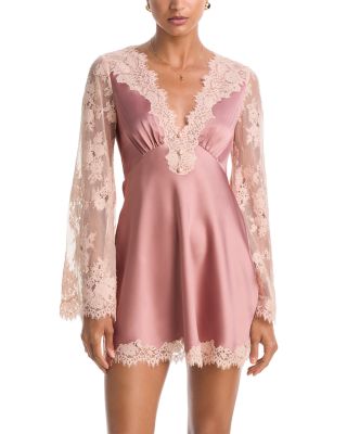 Dawselle Lace Trim Mini Dress
