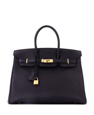 Birkin 35 Handbag Black Togo with Gold Hardware