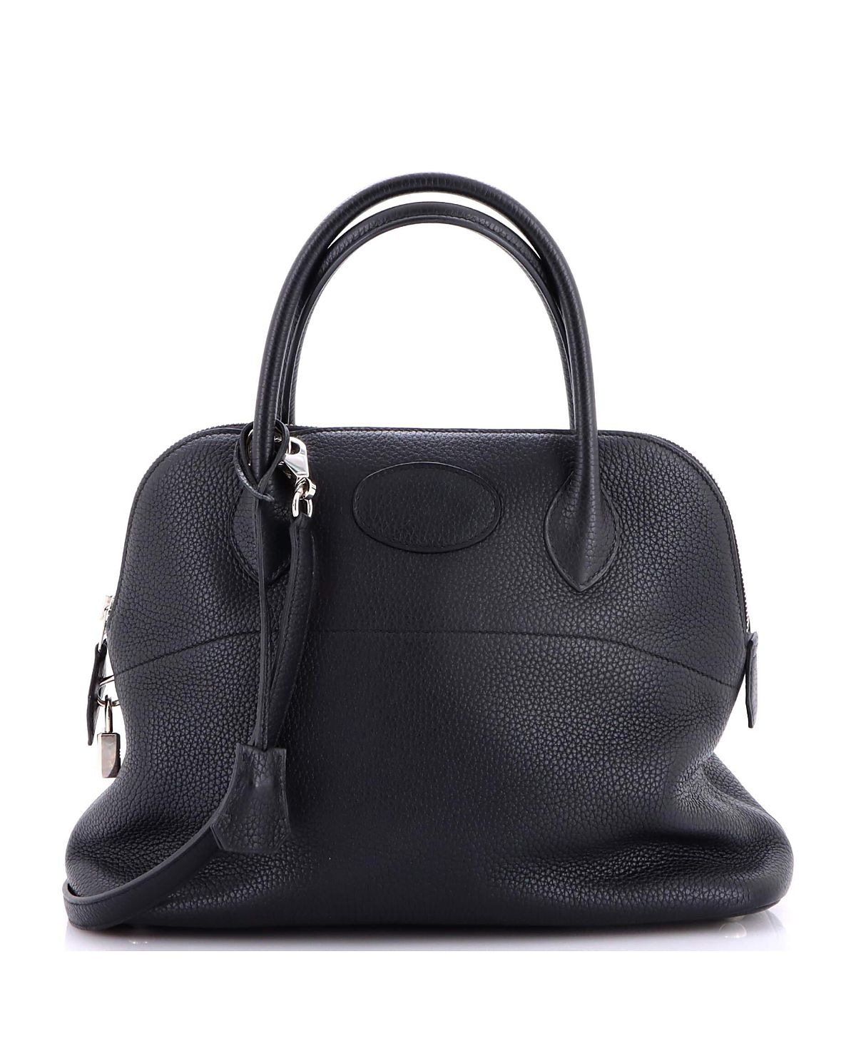 Pre-Owned HERMES Bolide 31 Clemence Leather Top Handle Satchel