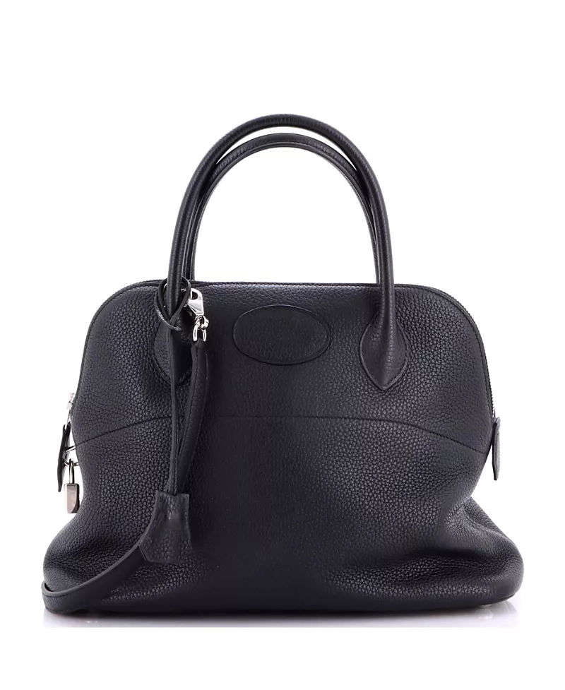 Pre-Owned HERMES Bolide 31 Clemence Leather Top Handle Satchel