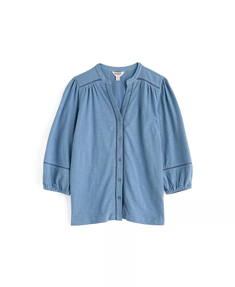 Seasalt Cornwall Borlowen V-Neck Relaxed Top