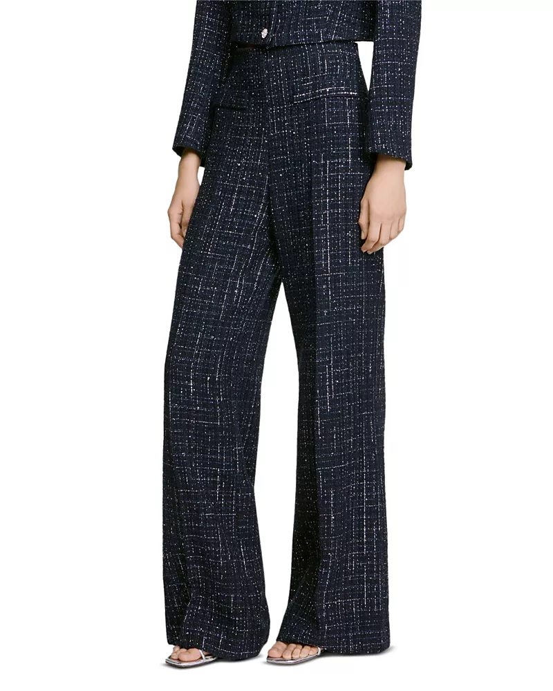 Sandro Carlisle Tweed Pants