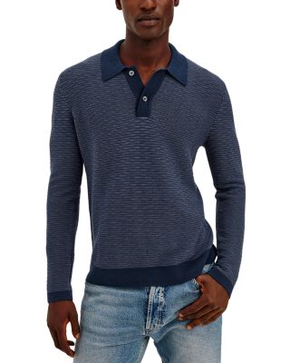 Fulton Cotton Long Sleeve Sweater Polo