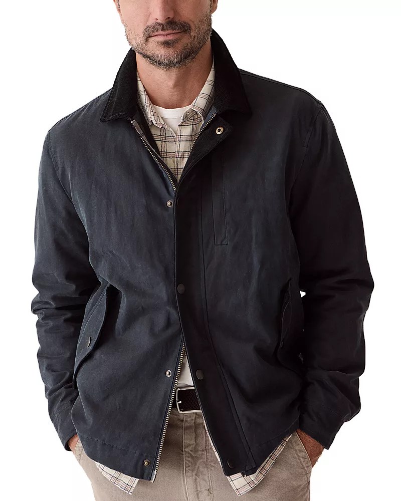 Marine Layer Weston Relaxed Fit Wax Canvas Barn Jacket