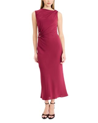 Sleeveless Hardware Midi Dress