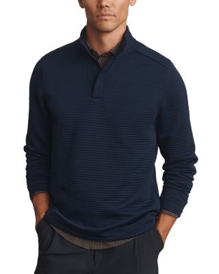 Landmark Waffle Quarter Zip Sweater