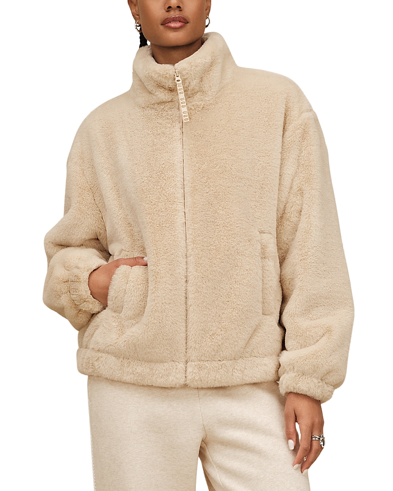 Ugg Tash Faux Fur Jacket In Neutral
