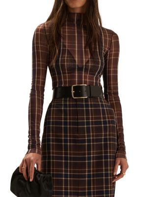 The Sheer Fantasy Printed Mesh Top