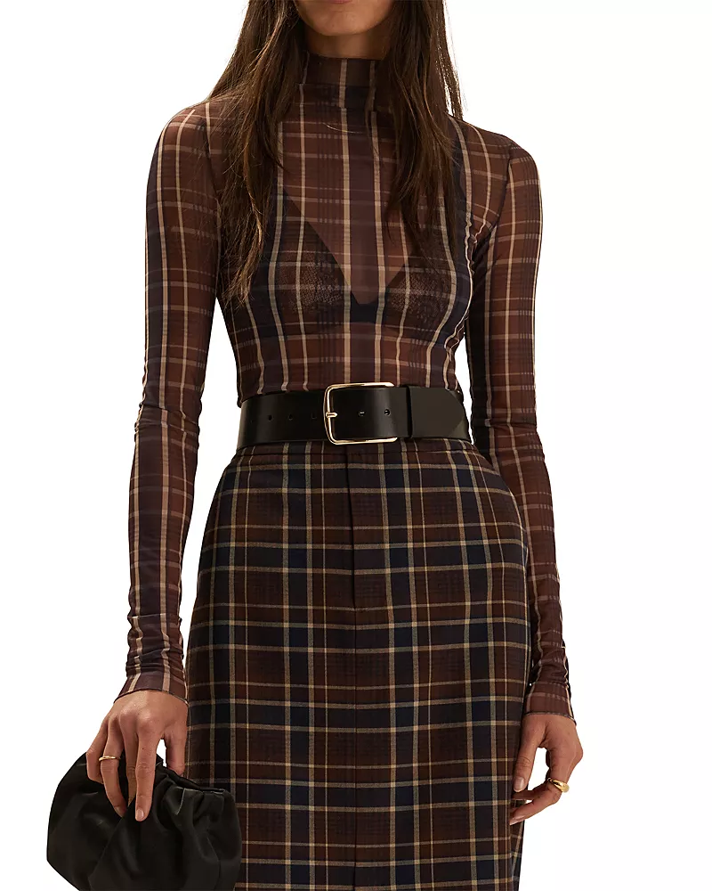 Favorite Daughter The Sheer Fantasy Printed Mesh Top