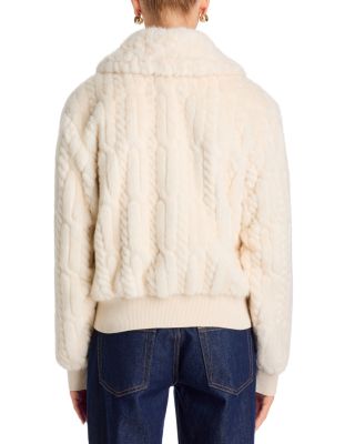 Nola Faux Fur Knit Jacket - thumbnail 4