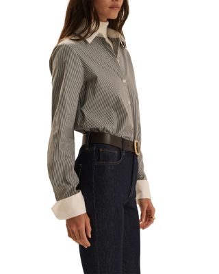 The Cuffed Statement Cotton Shirt