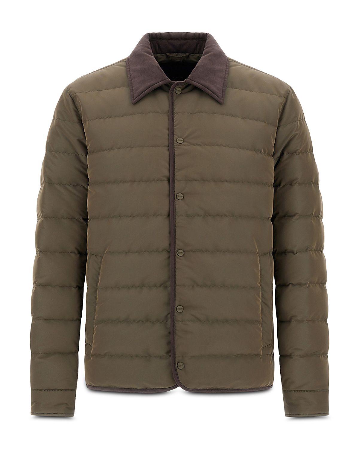 Herno Faux Suede Collar Nylon Jacket