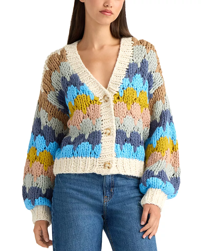 Nvlt V Neck Chunky Knit Cardigan