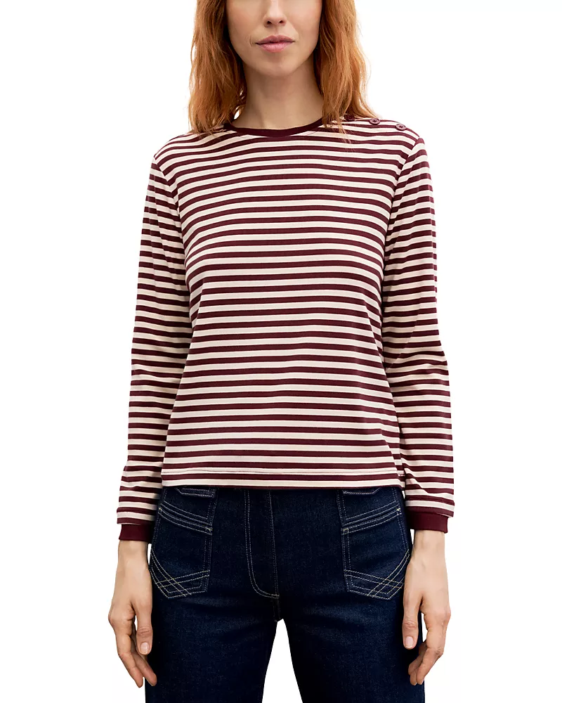 Gerard Darel Belle Lyocell Blend Long Sleeve Tee