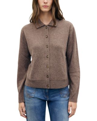 Rayne Wool Collared Cardigan Sweater