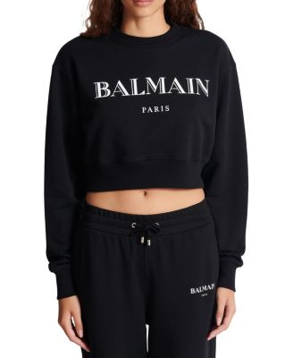 Printed Balmain Crew-Neck Sweatshirt