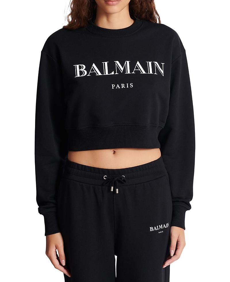 Balmain Printed Balmain Crew-Neck Sweatshirt