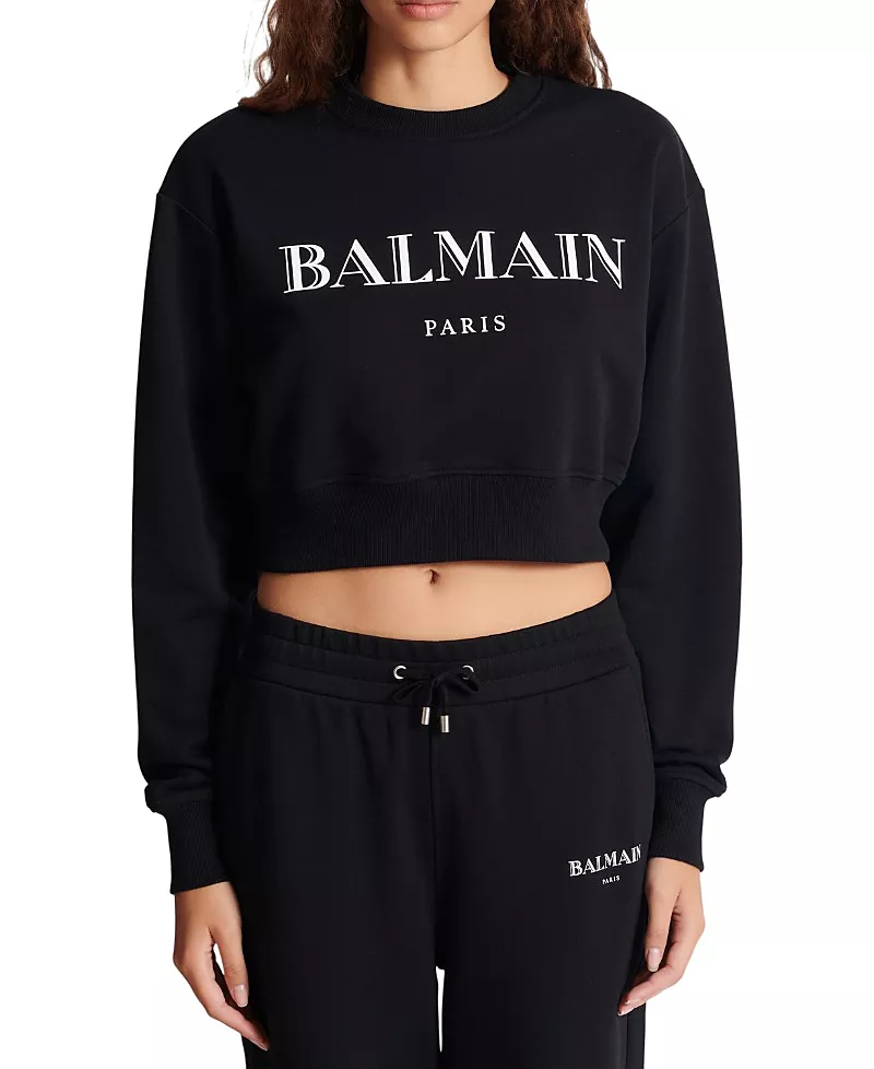 Balmain Printed Balmain Crew-Neck Sweatshirt