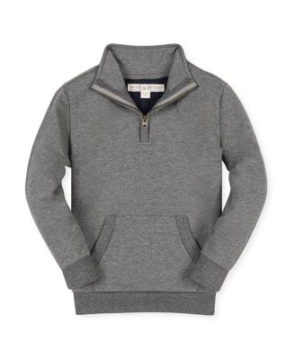 Boys' Organic French Terry Half-Zip Kanga Pullover - Big Kid
