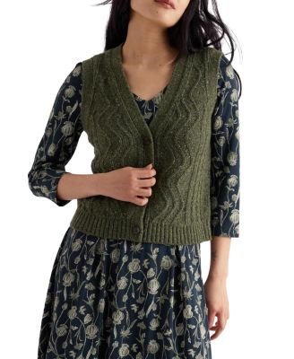 Pendouer V-neck Button Up Knitted Vest