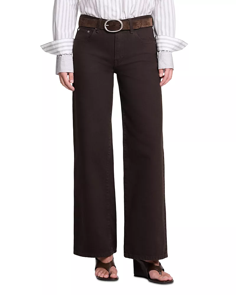 Twp Harvest Moon Wide Leg Jeans in Dark Chocolate
