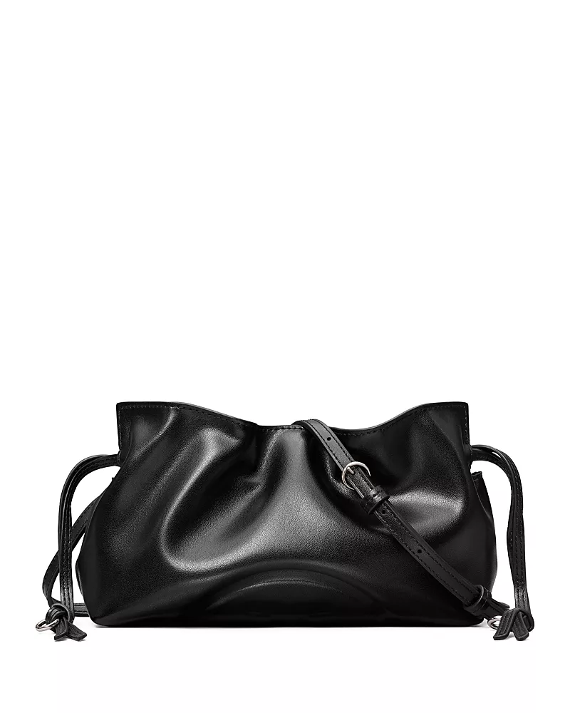 Tory Burch Ella Faux Leather Drawstring Pouch