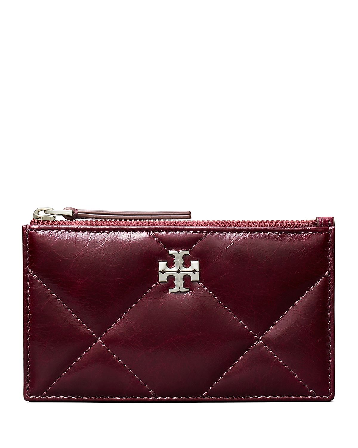 Tory Burch Kira Quilted Distressed Leather Card Case