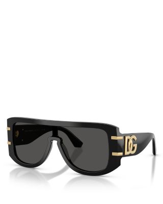 Rectangular Shield Sunglasses, 127mm