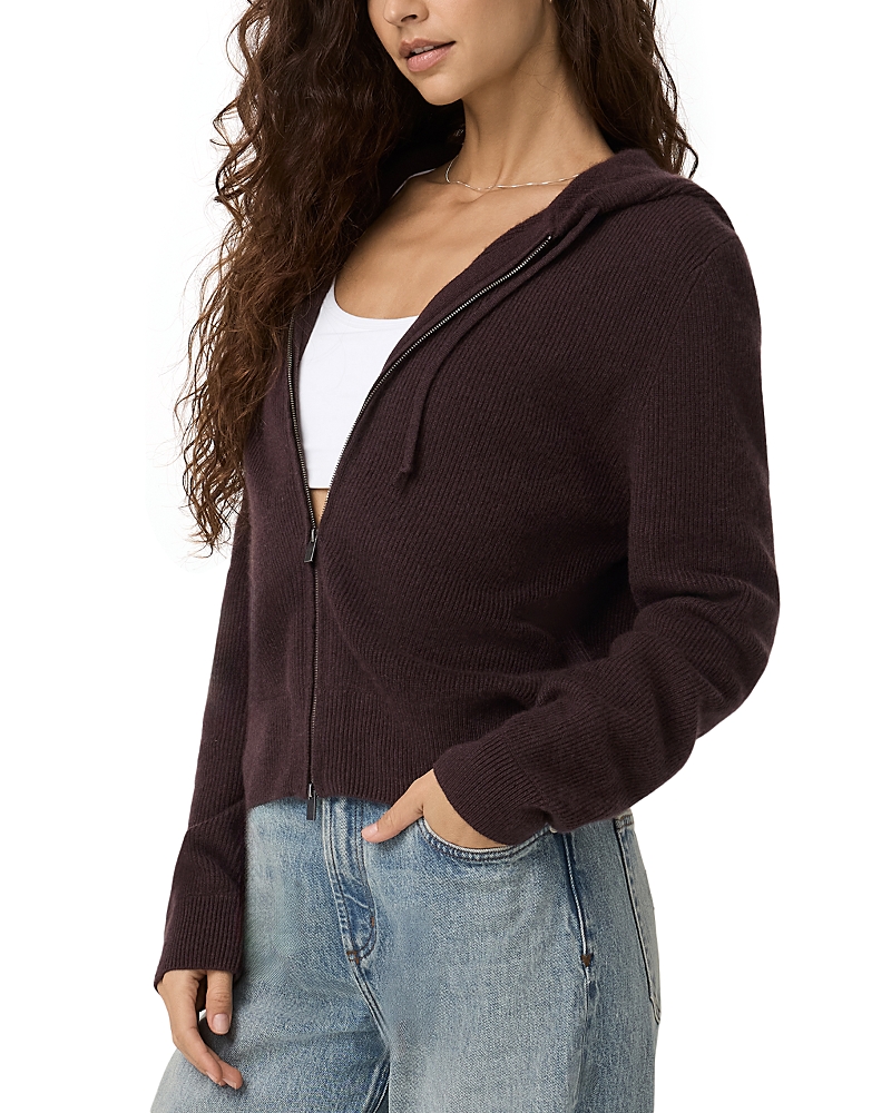 Vuori Emilie Cashmere Zippered Hoodie In Brown