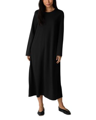 Eileen Fisher Extra Fine Ponte Crewneck Maxi Dress