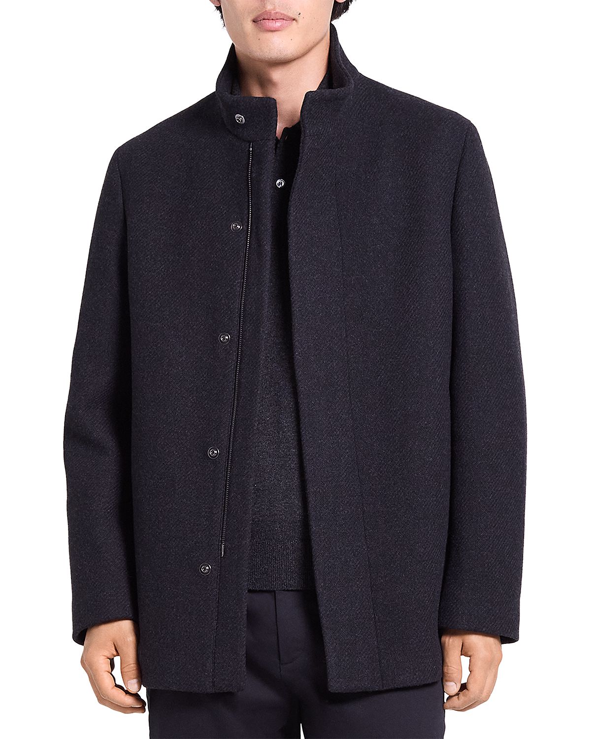 Theory Clarence Wool Melton Coat