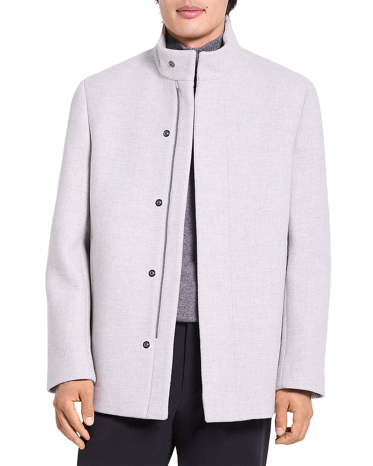 Theory Clarence Wool Melton Coat