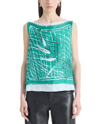 Siggi Tie Shoulder Scarf Top