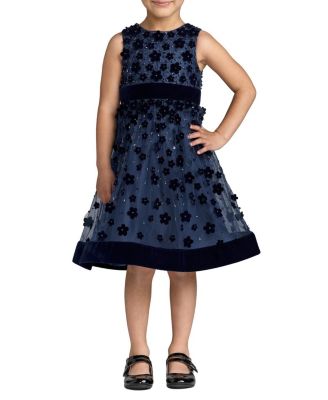 Girls' Embellished Floral A-Line Dress - Little Kid, Big Kid
