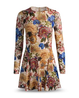 Delora Long Sleeve Flared Mini Dress - thumbnail 6