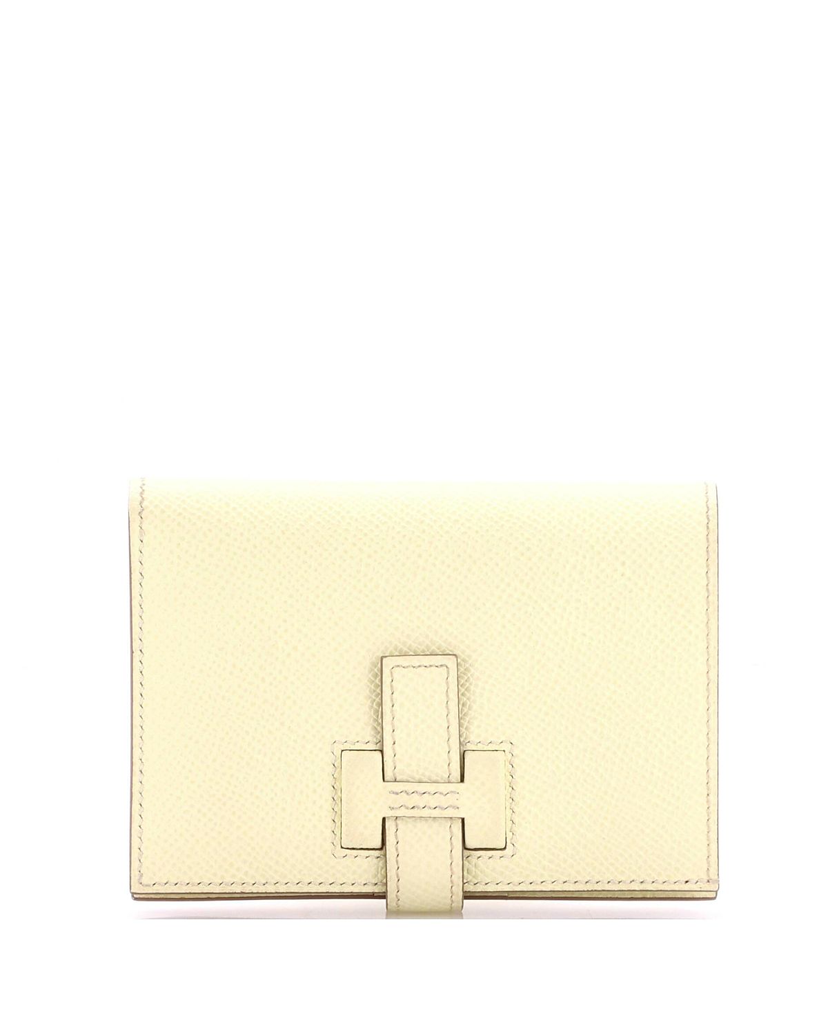 Pre-Owned HERMES Compact New H Passant Wallet Epsom