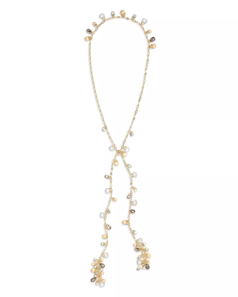 Ramy Brook Brielle Crystal Chain Wrap Necklace, 44