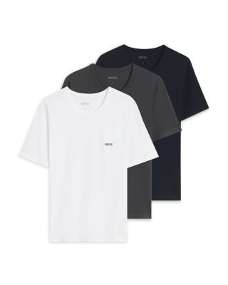 Crewneck Logo Cotton Tees, Pack of 3