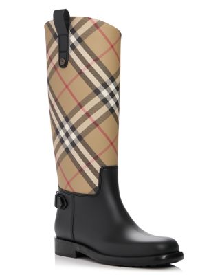 Women's Cavalier Check Rain Boots