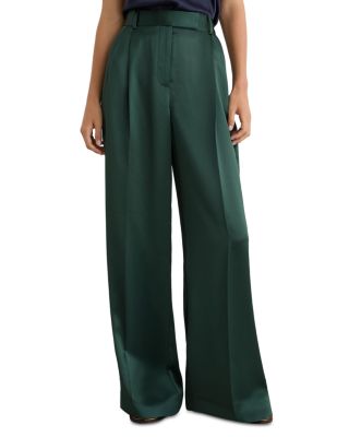 Zadie Wide Leg Satin Trousers