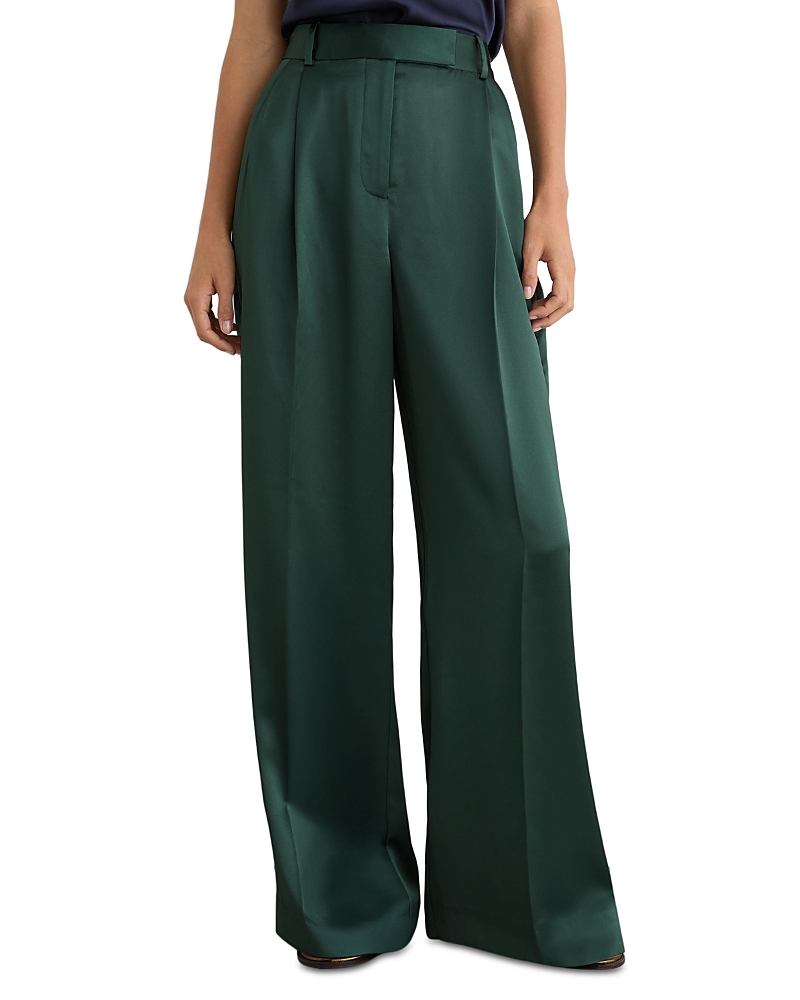 Reiss Zadie Wide Leg Satin Trousers