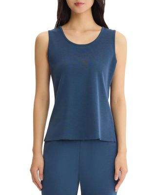 Double Scoop Neck Knit Tank