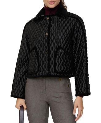 Cropped Quilted Nylon Floriston Jacket