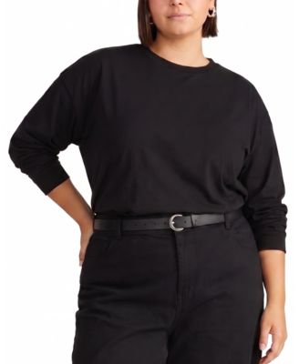 Women's Plus Long Sleeve Relaxed Tee