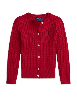 Girls' Cable-Knit Cardigan - Little Kid, Big Kid
