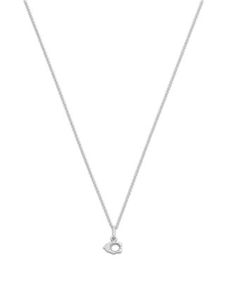 Signature C Pendant Necklace, 16-18"